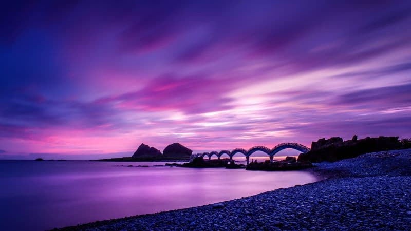 Sanxiantai Bridge Taiwan Wallpaper