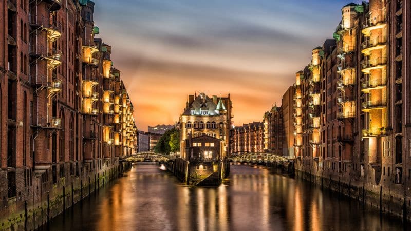 Hamburg architecture Germany Wallpaper