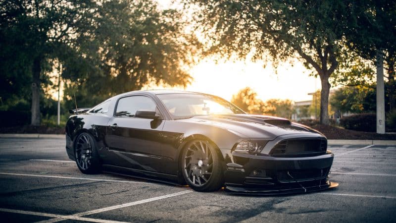 Ford Mustang GT Black cars Wallpaper