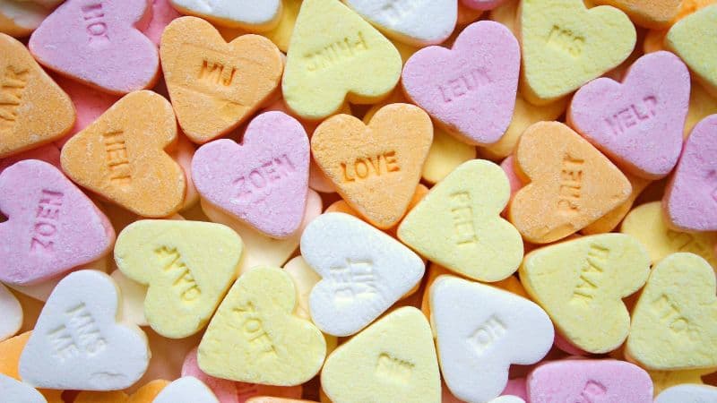 Heart Candies Sweet candy Wallpaper