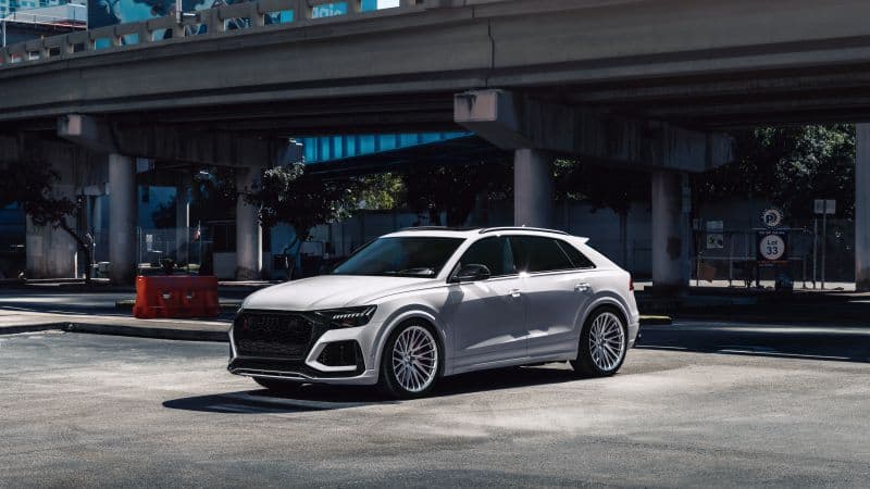 Audi RS Q8 White cars Wallpaper