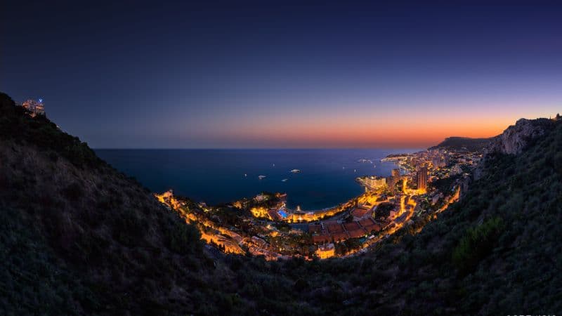 Monaco City Panoramic Wallpaper