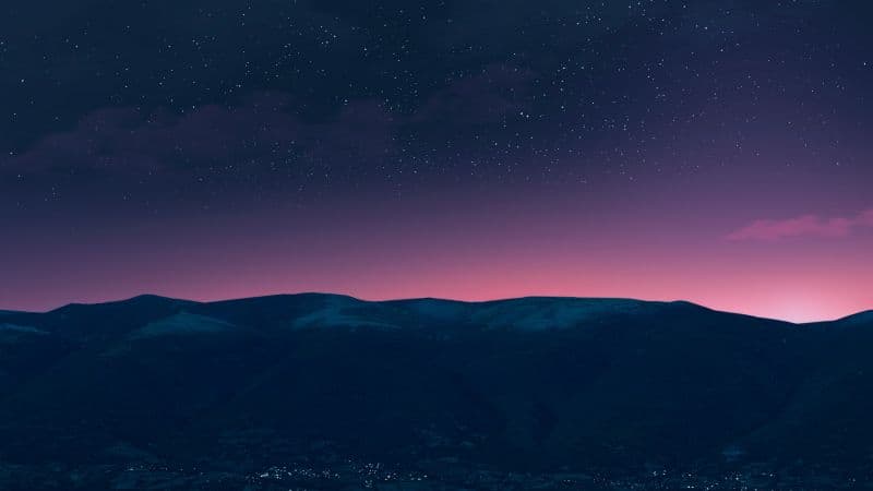Silhouette Mountain Wallpaper