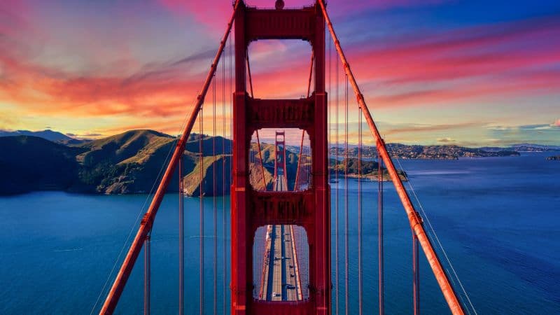 Golden Gate Bridge Aesthetic Wallpaper