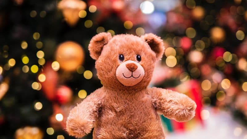 Teddy bear Cute Christmas Wallpaper