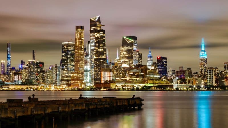 New York City Illuminated Wallpaper