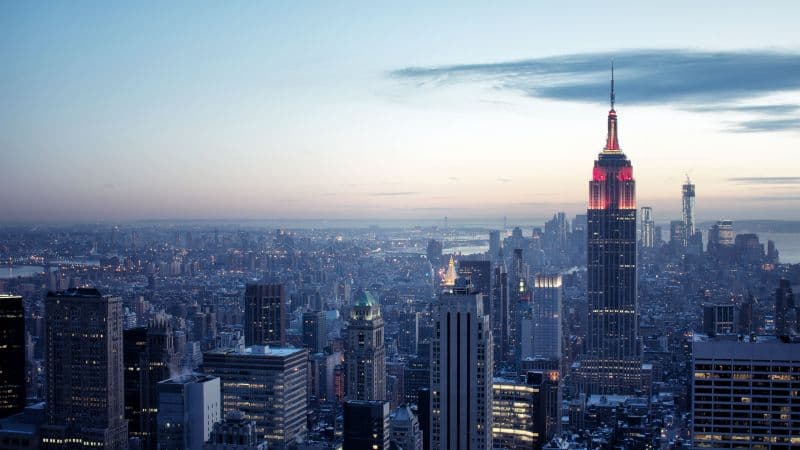 New York City Sunset Wallpaper