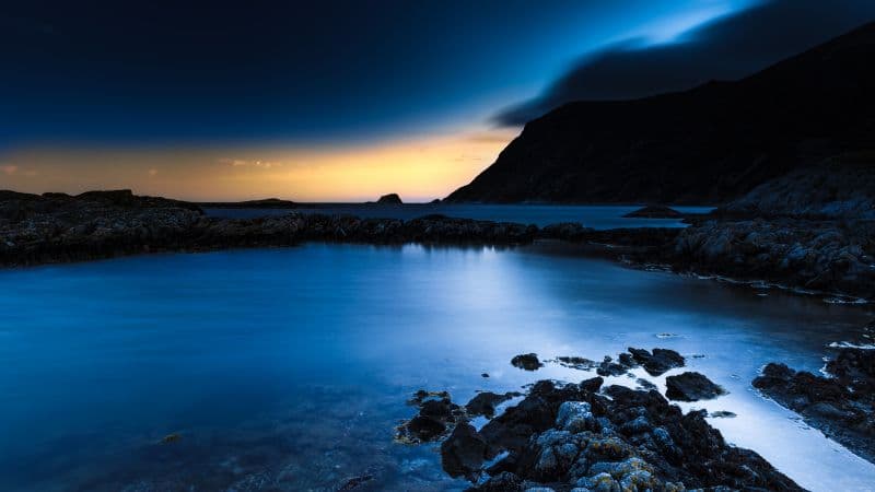Rocky coast Bremanger Wallpaper