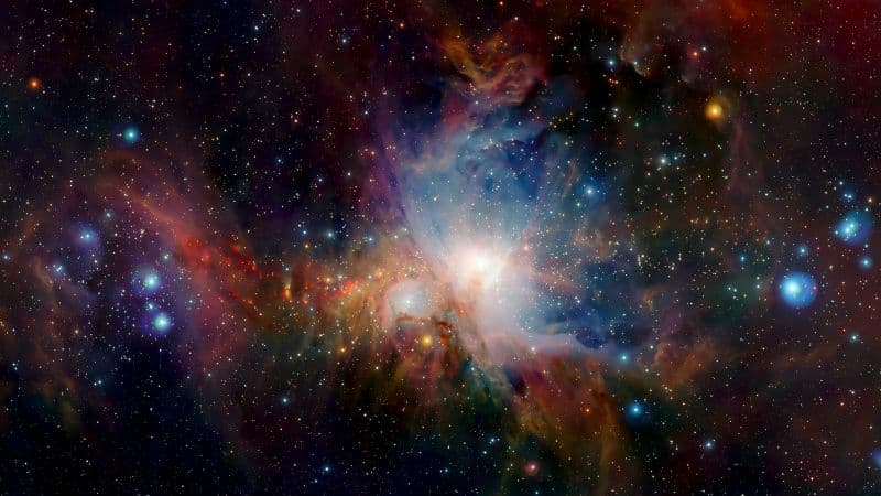 Orion Nebula Infrared vision Wallpaper