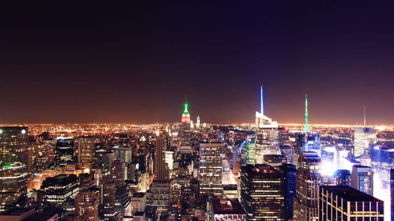 New York City Night lights Wallpaper