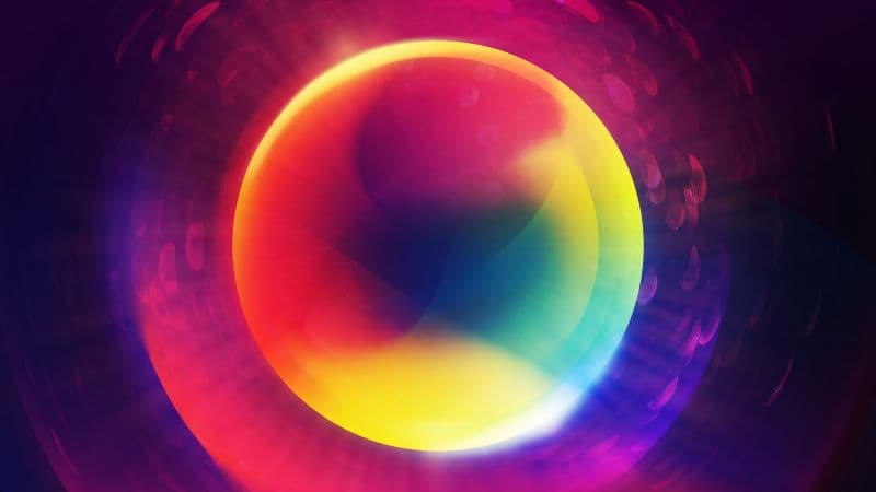 Gradient Abstract Circular Wallpaper