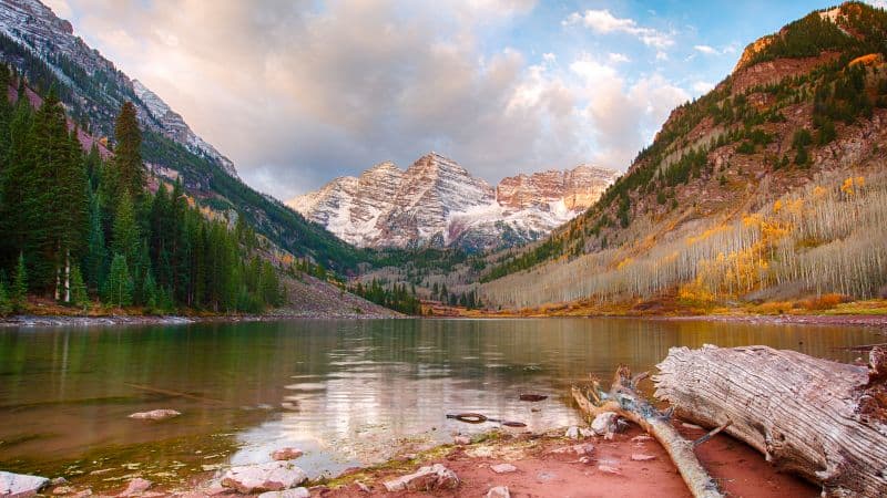 Maroon Bells Maroon Lake Wallpaper