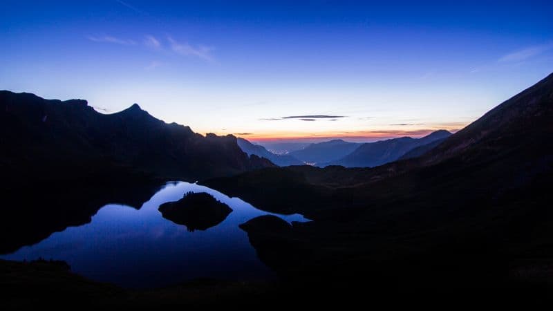 Schrecksee Lake Sunset Wallpaper
