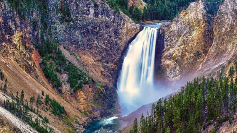 Lower Falls Yellowstone National Park Wallpaper