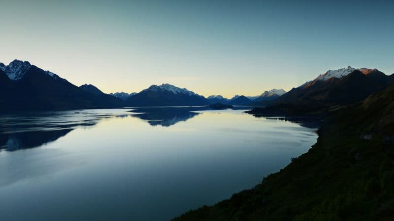 Lake Wakatipu Evening sky Wallpaper