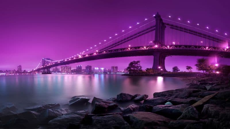 Manhattan Bridge 8K Wallpaper