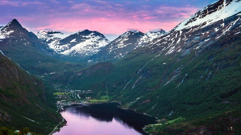 Geiranger Fjord Norway Wallpaper