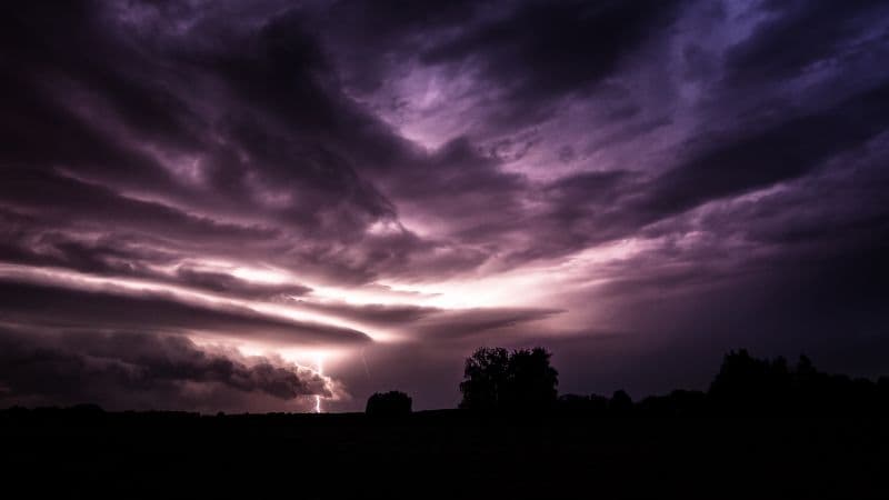 Lightning Strike Thunderstorm Wallpaper