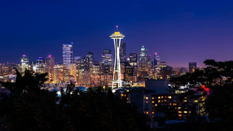 Space Needle Seattle Skyline Wallpaper
