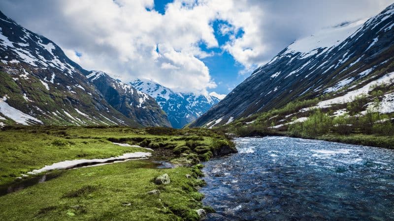 Valley Glacier mountains Wallpaper