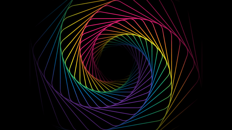 Cosmic Rainbow Wallpaper