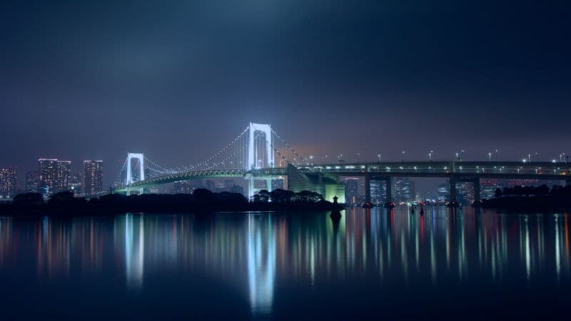Rainbow Bridge Night Wallpaper