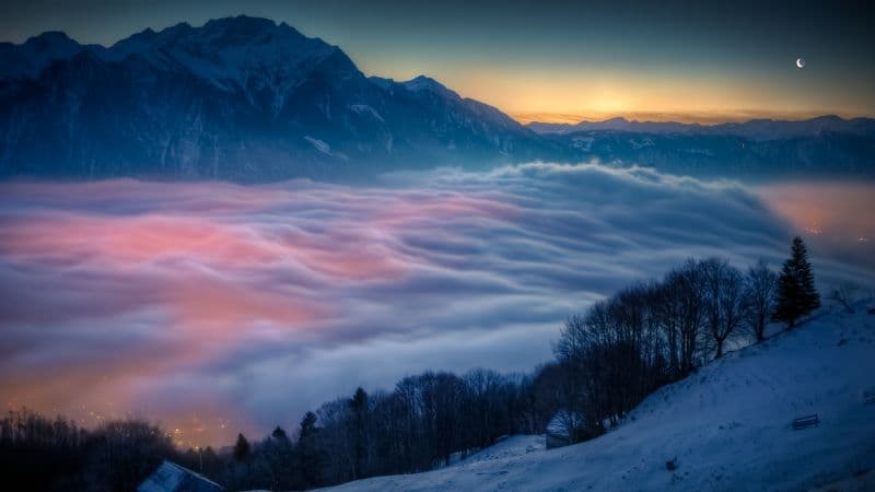 Above clouds Scenic Wallpaper