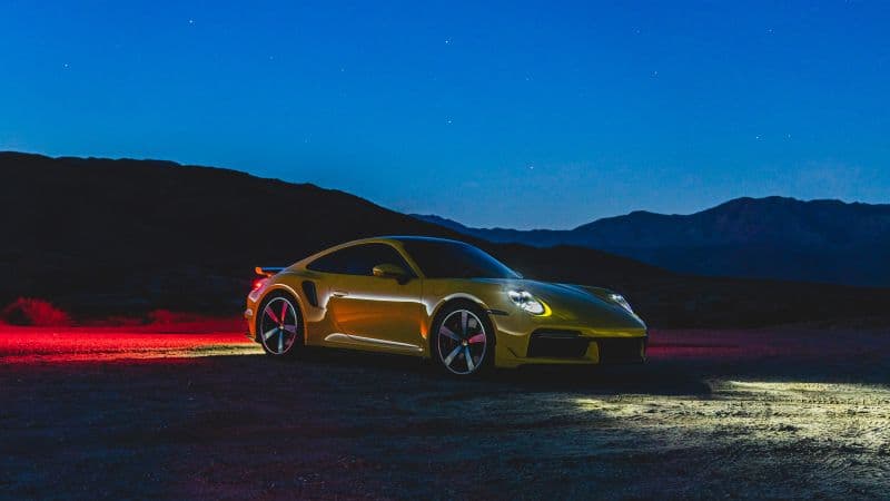 Porsche 911 Turbo Night Wallpaper