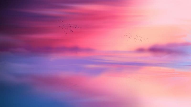 Pink sky Horizon Wallpaper