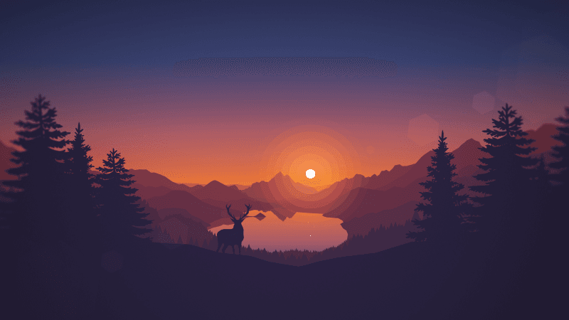 Lakeside Sunset Wallpaper
