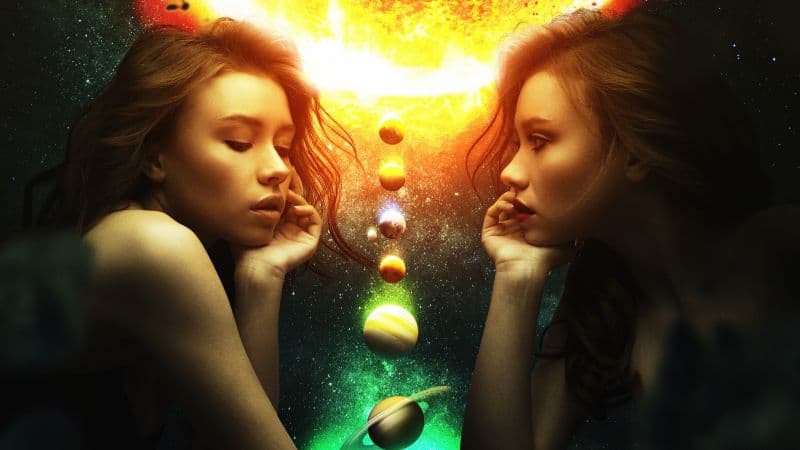 Girls Planets Wallpaper