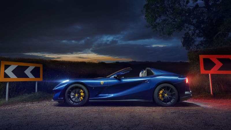 Ferrari 812 GTS Night Wallpaper