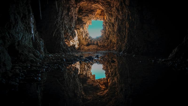 Cave Tunnel Wallpaper