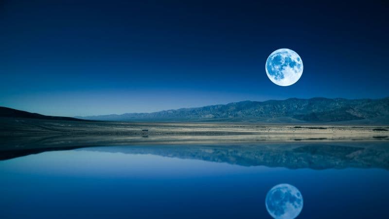 Full moon Night time Wallpaper