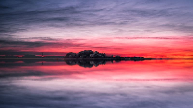 Sunset Rocks Wallpaper