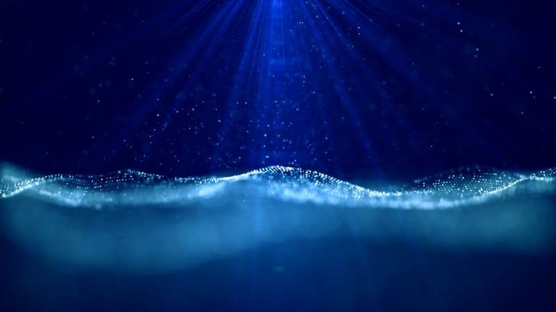 Digital Art Waves Wallpaper