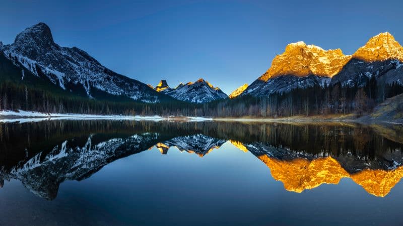 Wedge Pond Banff National Park Wallpaper