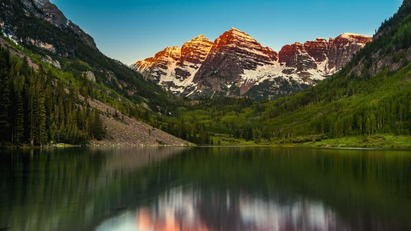 Maroon Bells Elk Mountains Wallpaper
