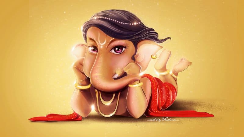 Lord Ganesha Little Ganesha Wallpaper