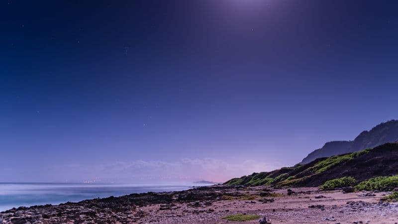Moonlight Beach Wallpaper