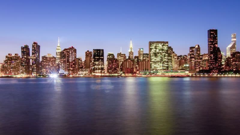 New York City Night illumination Wallpaper