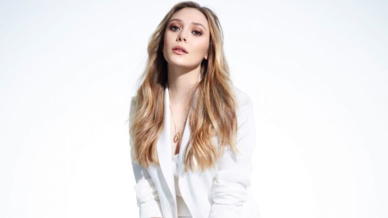 Elizabeth Olsen White background Wallpaper