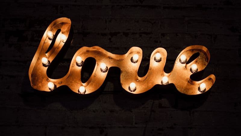 Love text Sign board Wallpaper