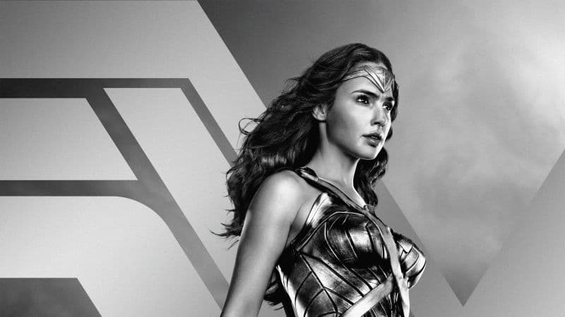Wonder Woman Monochrome Wallpaper