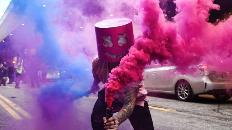 Marshmello Smoke Wallpaper