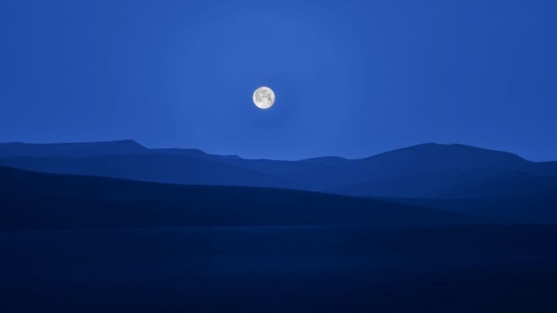Full moon Silhouette Wallpaper