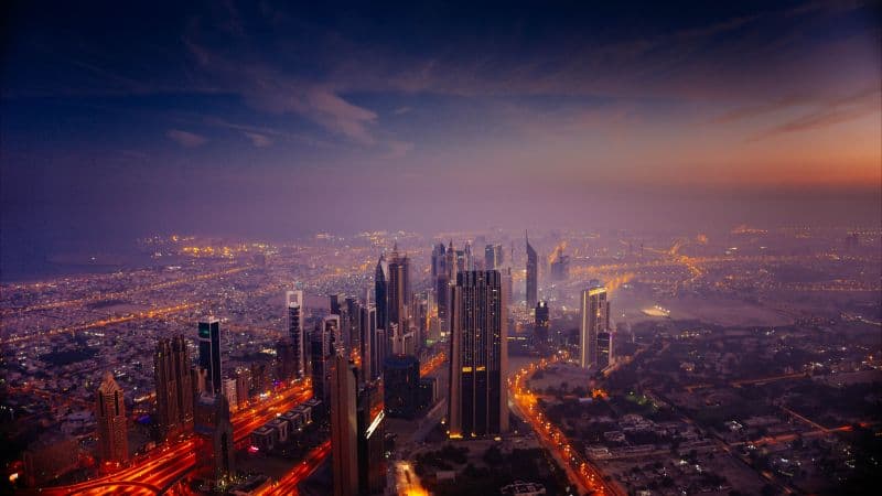 Dubai City Skyline Cityscape Wallpaper
