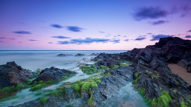 Rocky coast Beach Wallpaper