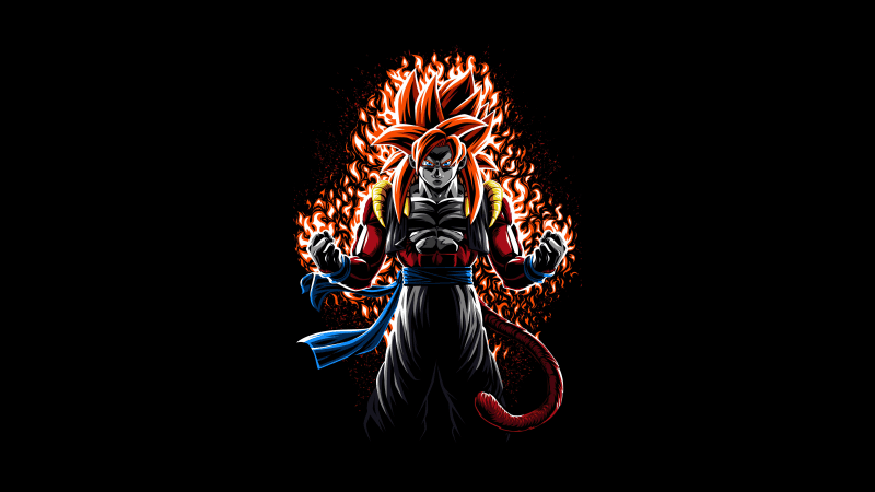 Goku Super Saiyan 4 Fusion Wallpaper