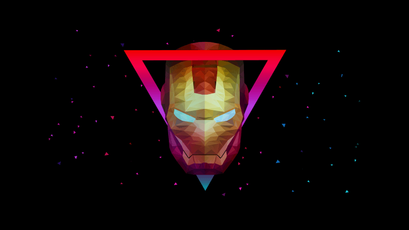 Iron Man Geometric Wallpaper